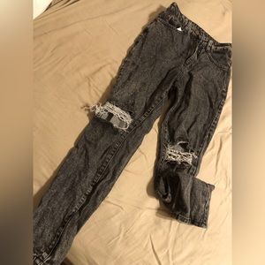 Washed-out-gray Jeans